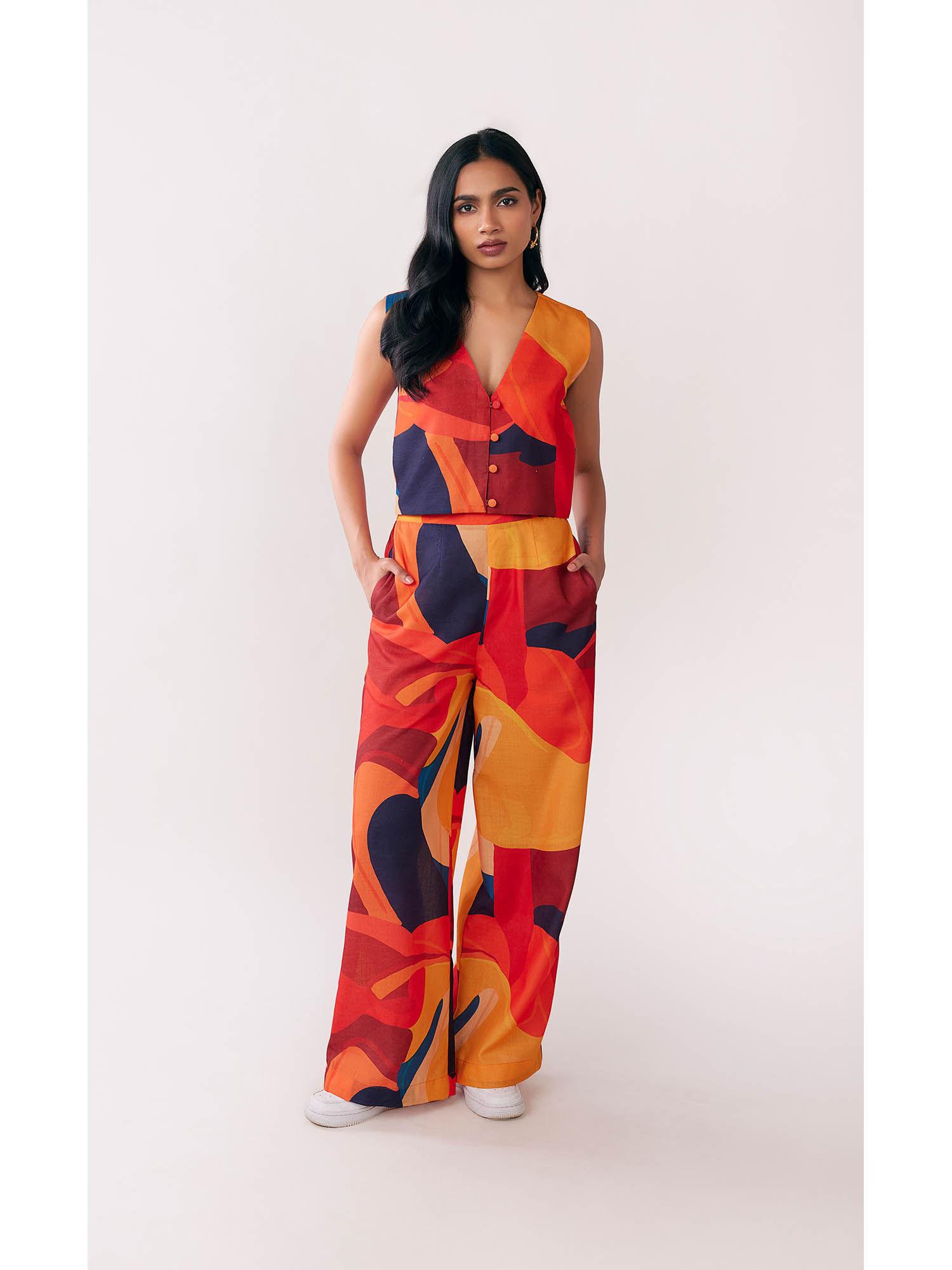 sunset printed co-ord (set of 2)