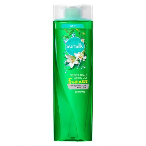 sunsilk green tea and white lily freshness hair shampoo (370 ml)