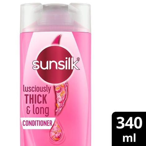 sunsilk lusciously thick & long conditioner, 340 ml