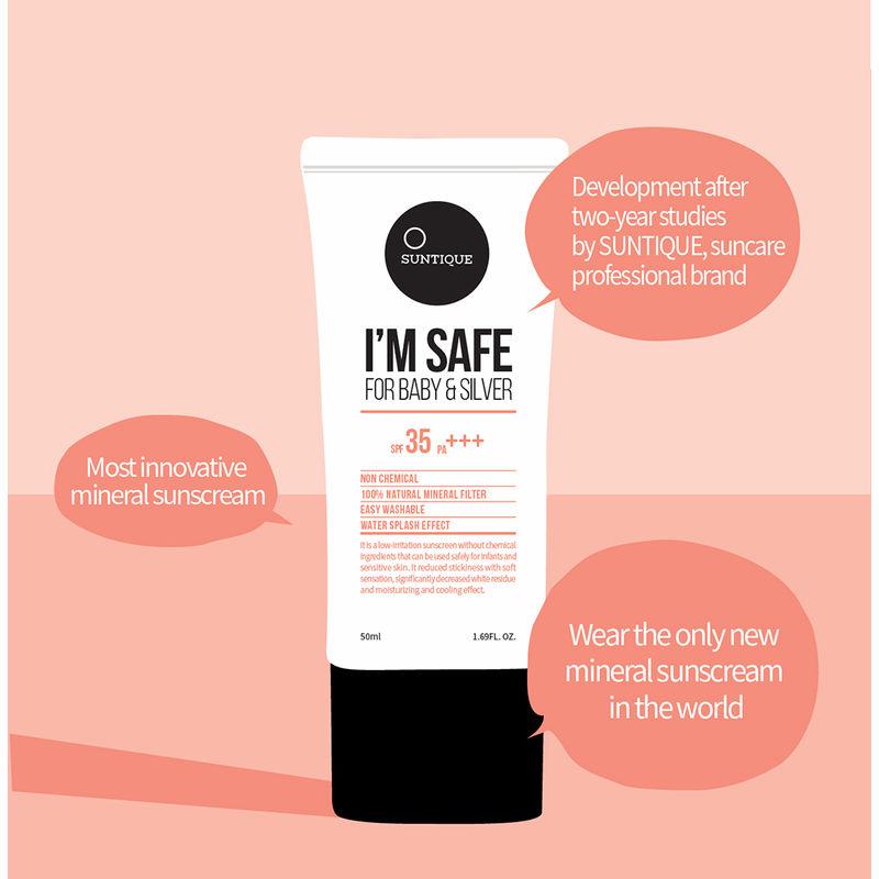 suntique im safe sunscreen spf 35 pa+++ - for sensitive skin