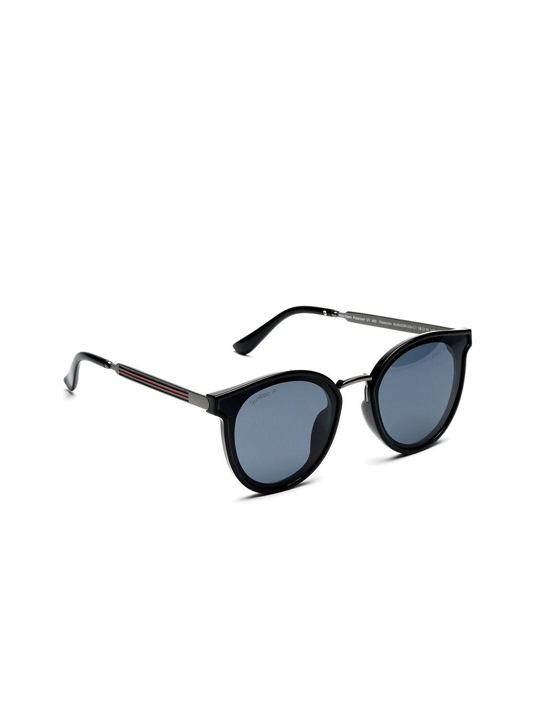 sunvoir women black polarised lens & black wayfarer sunglasses sunvoir-008-c1