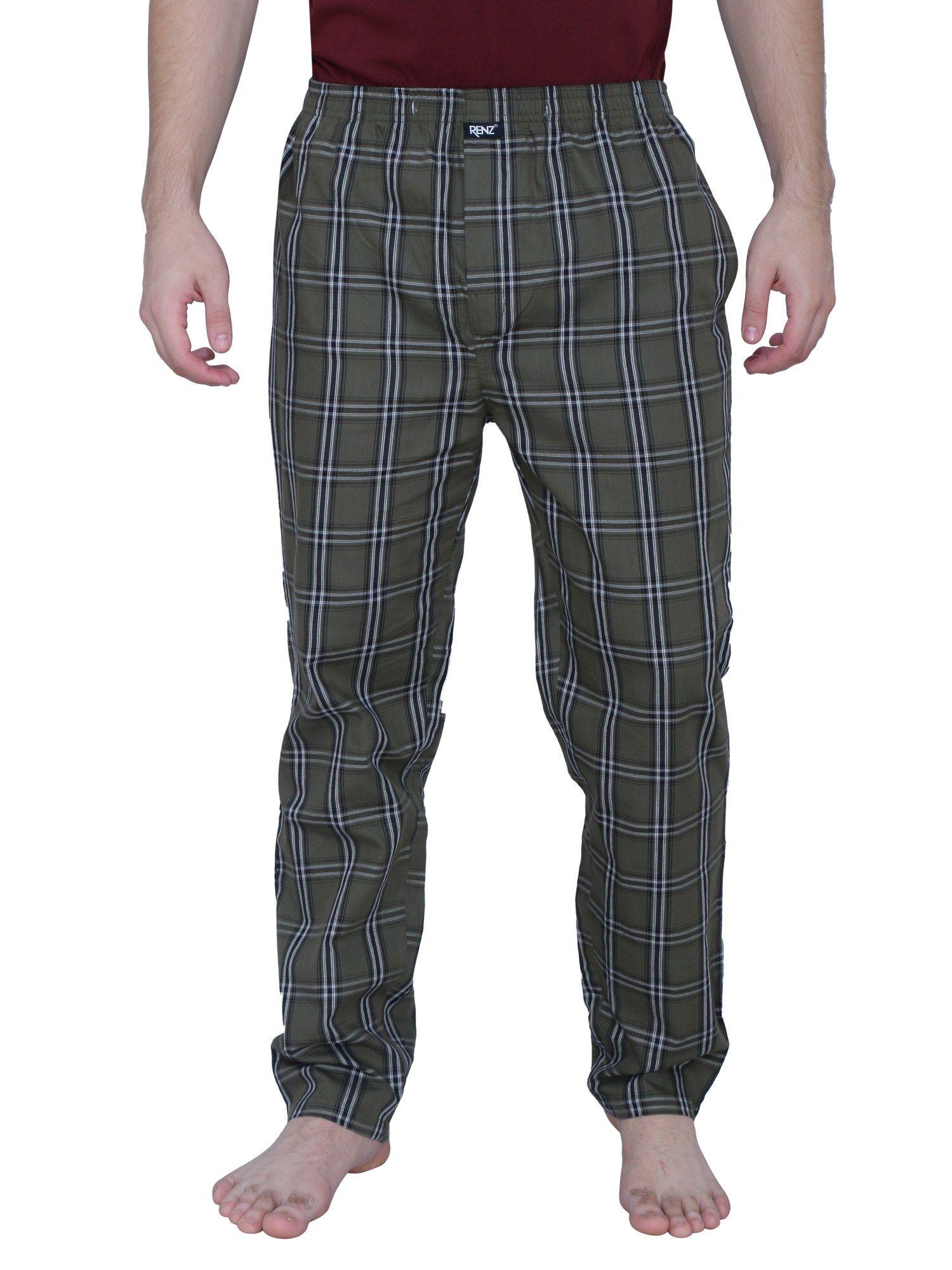 super combed cotton carbon finish twill checks pyjama