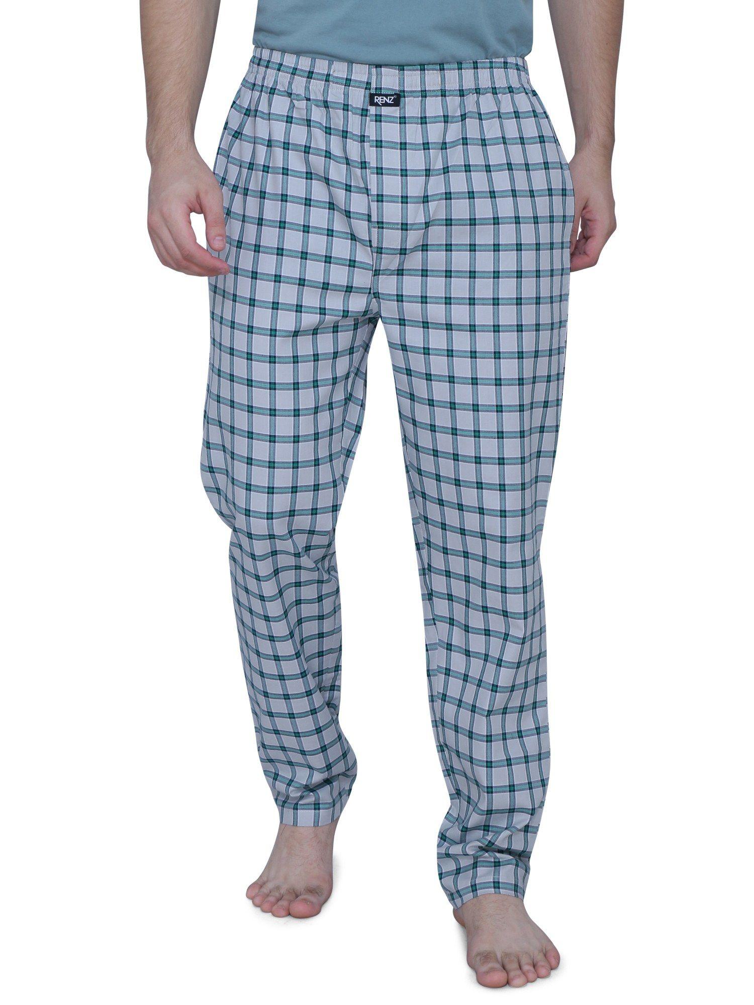 super combed cotton carbon finish twill checks pyjama