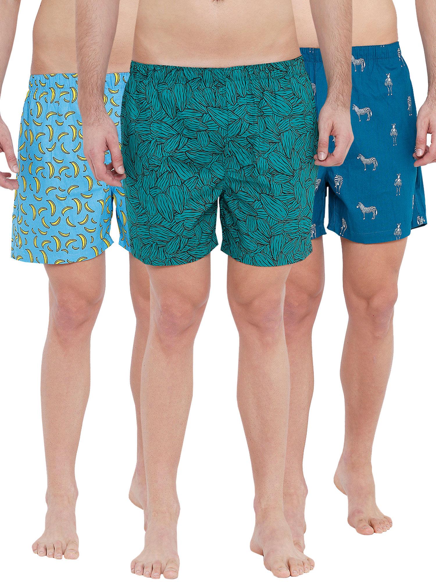 super combed cotton printed boxers (pack of 3)