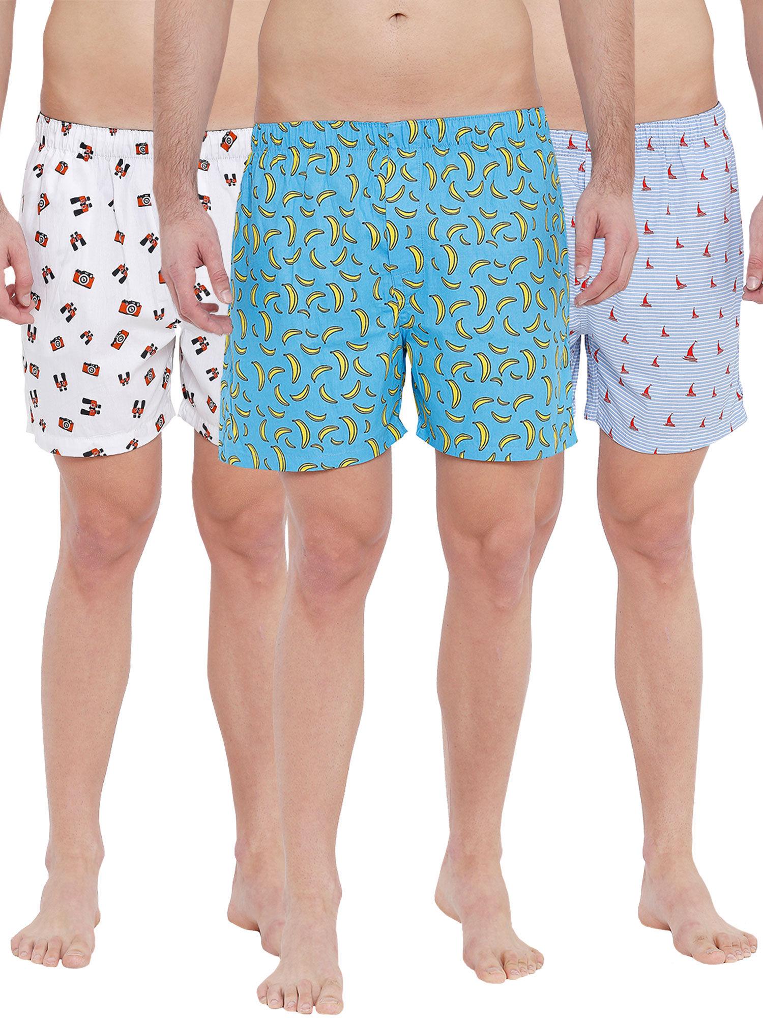 super combed cotton printed boxers (pack of 3)