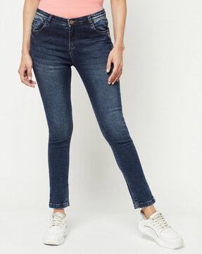 super skinny jeans with patch pockets