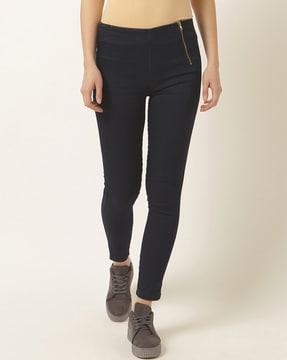 super skinny jeggings with zip