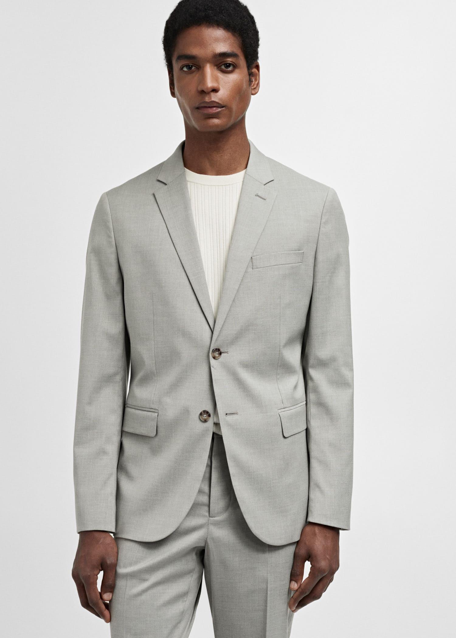 super slim-fit suit jacket in stretch fabric