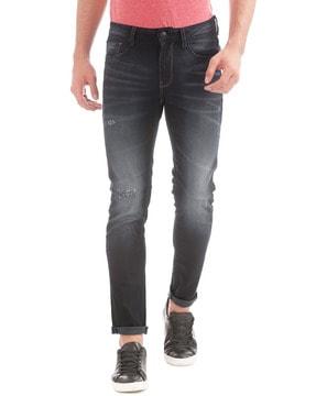 super slim fit washed jeans