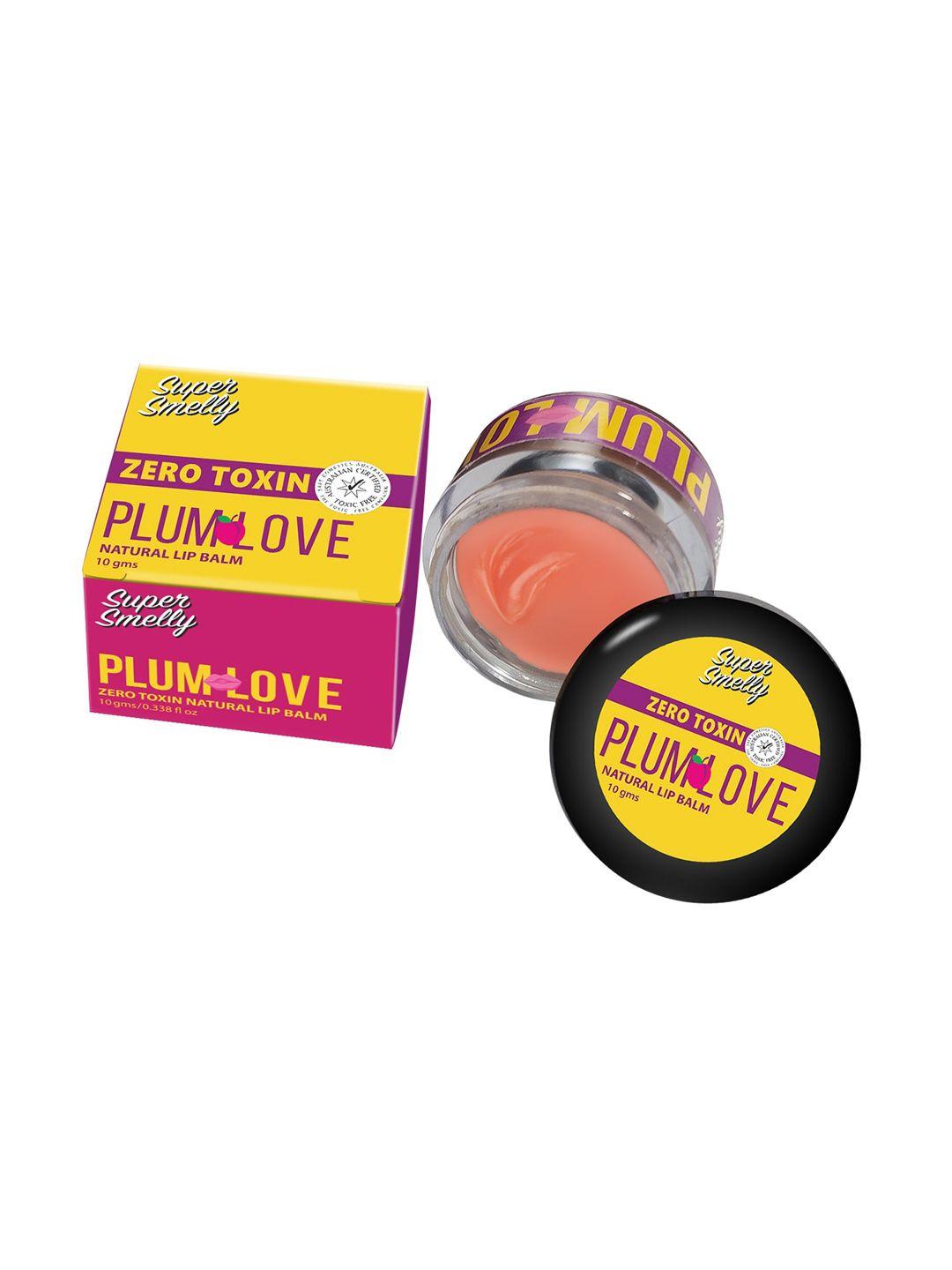 super smelly zero toxin plum love natural lip balm