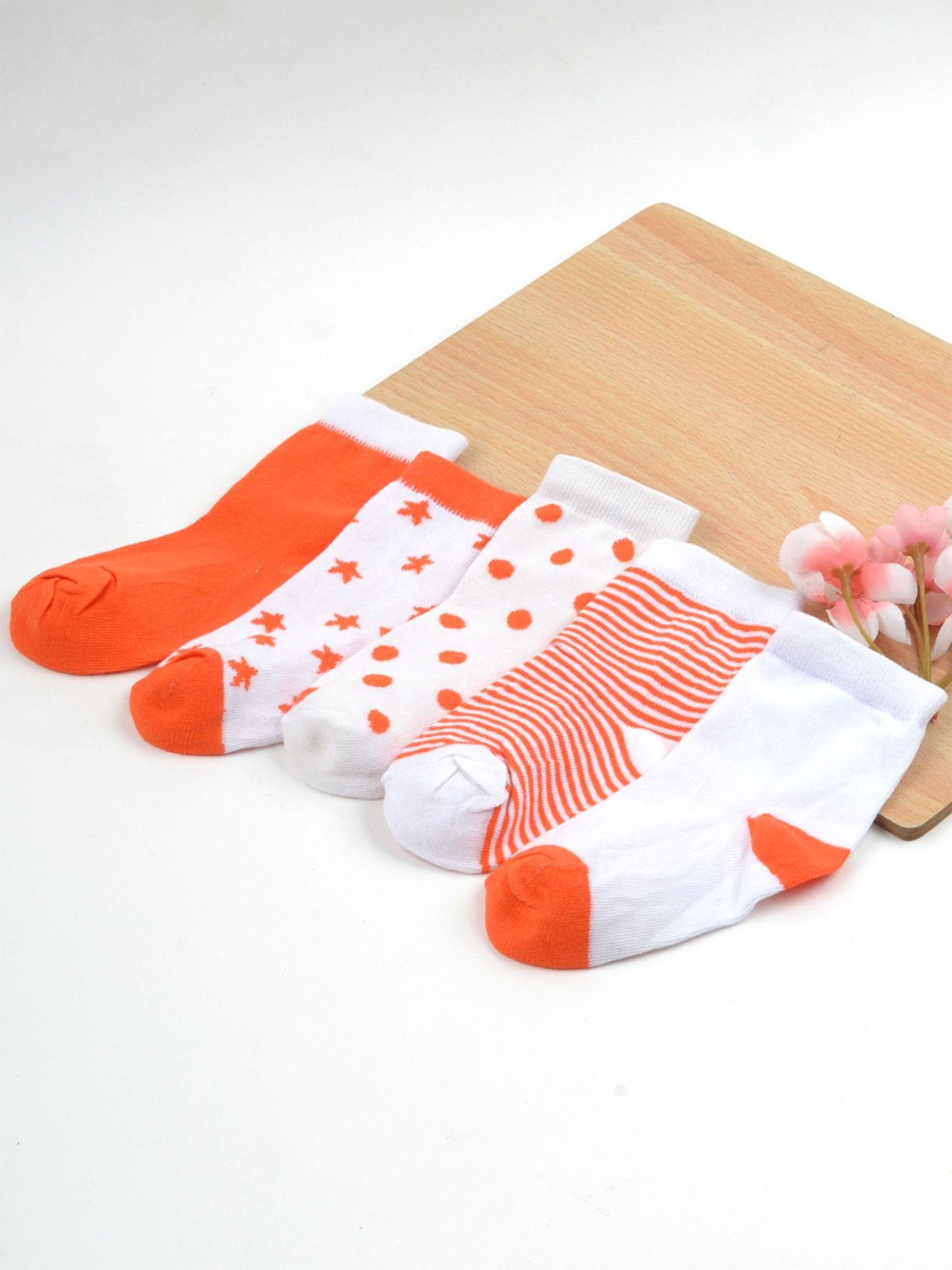 super soft organic cotton bamboo unisex kids socks (pack of 5)