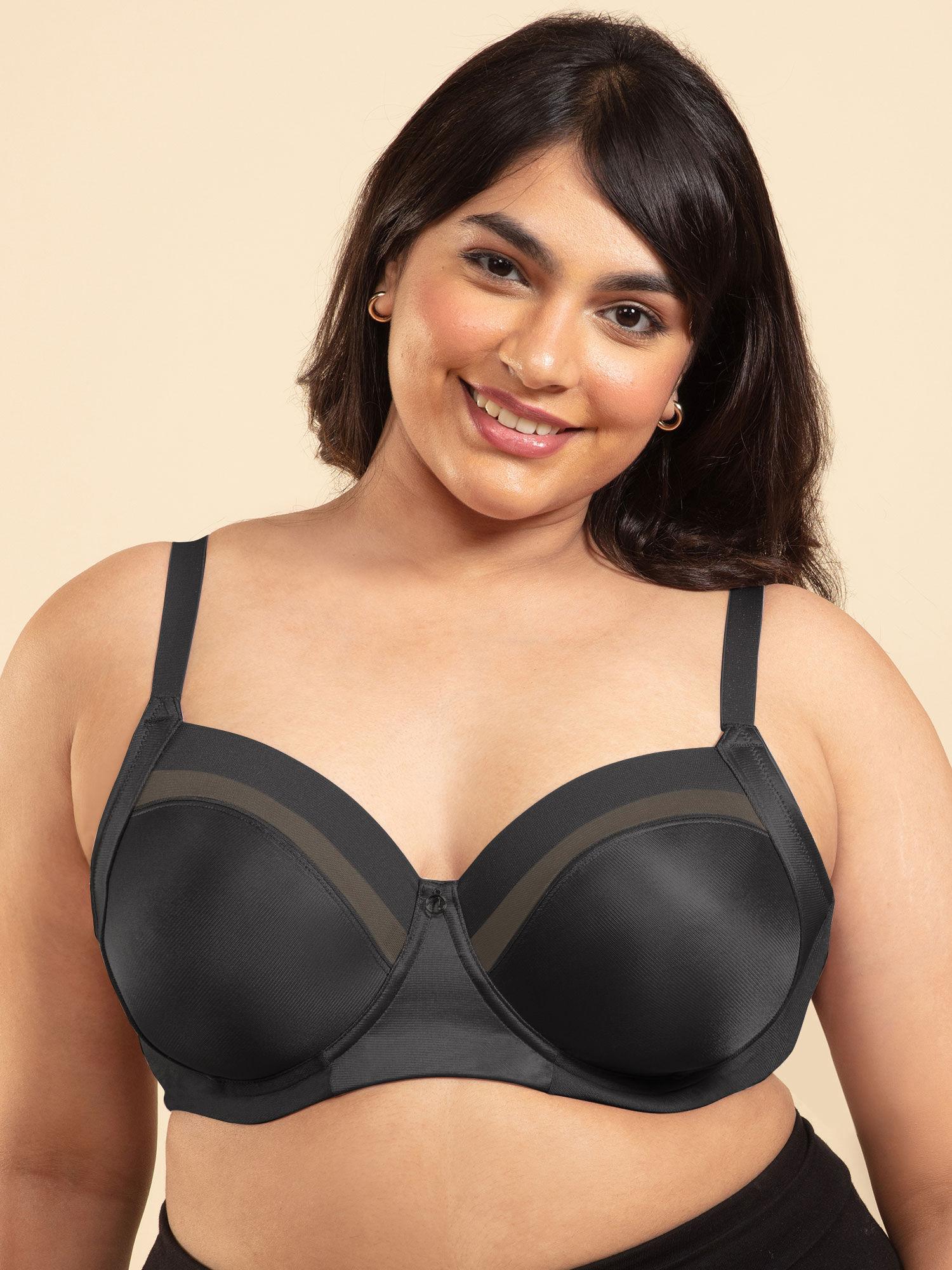 super support infinity mesh non padded bra-nyb150 black