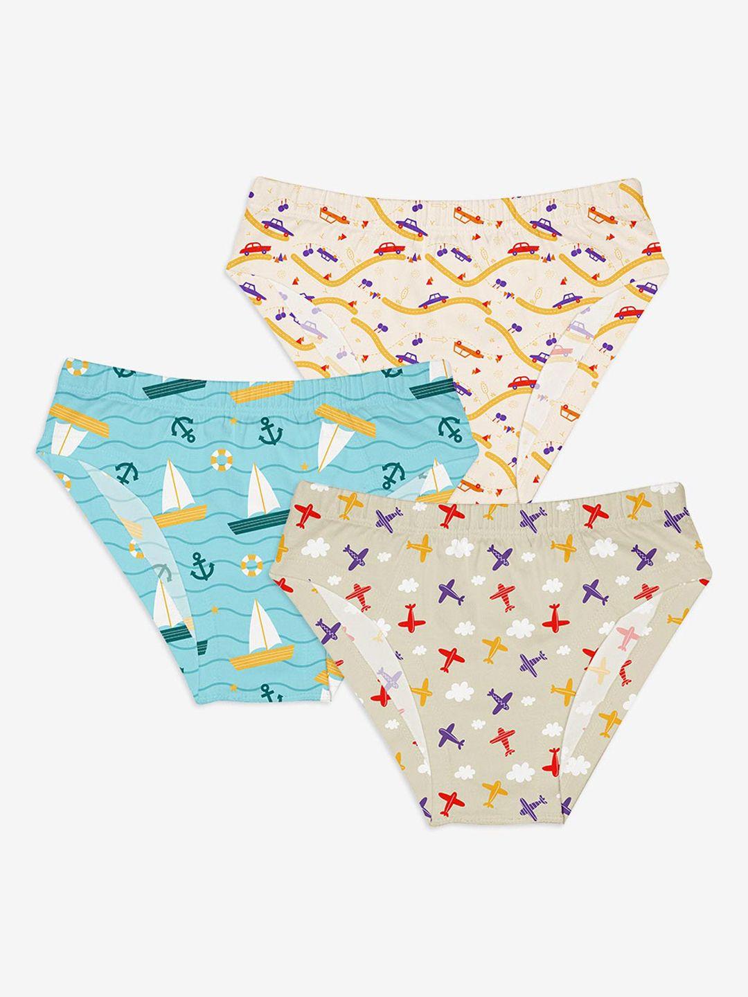 superbottoms boys pack of 3 printed briefs