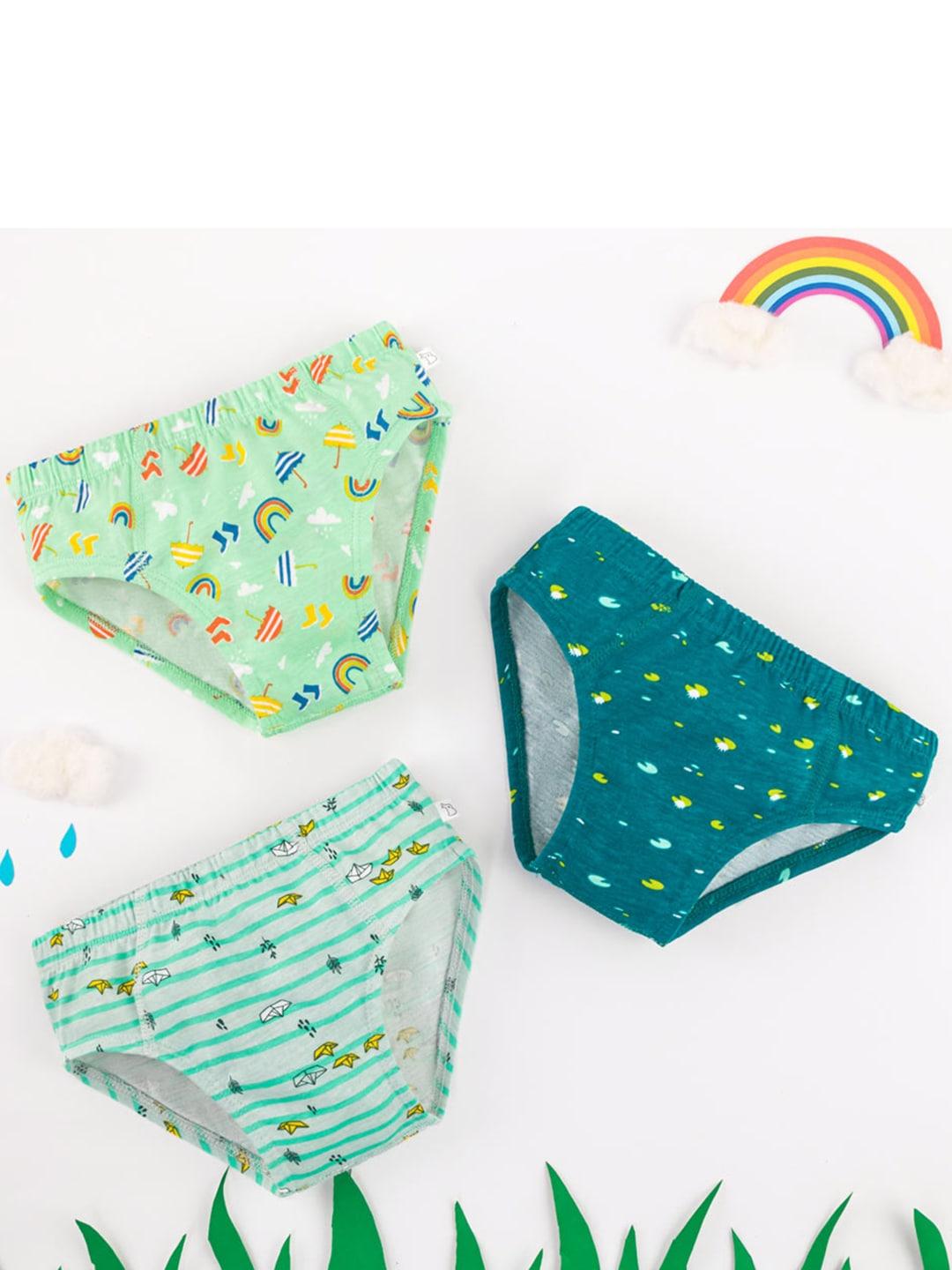superbottoms boys pack of 3 printed briefs