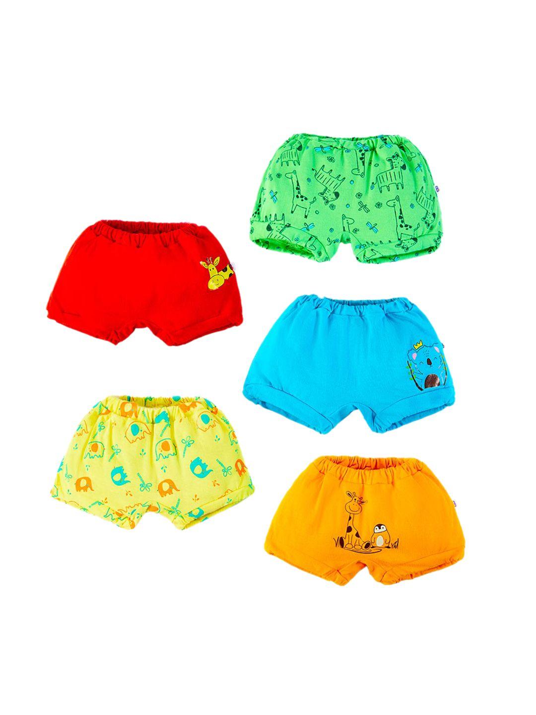 superbottoms infant kids pack of 5 printed pure cotton basic bloomers