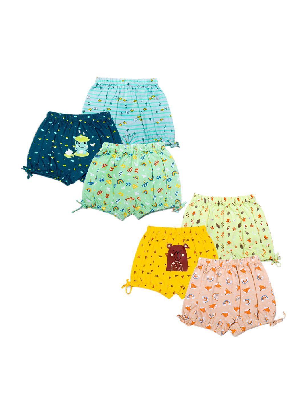superbottoms kids pack of 6 printed sustainable basic briefs