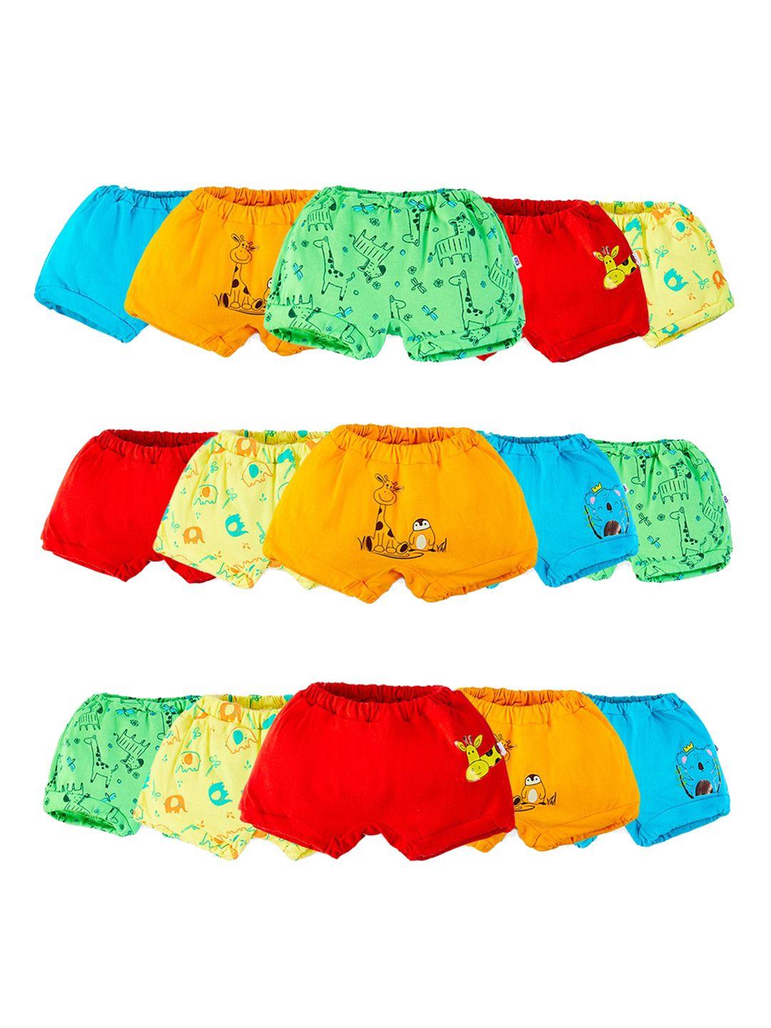 superbottoms infants kids pack of 15 assorted pure cotton sustainable basic briefs