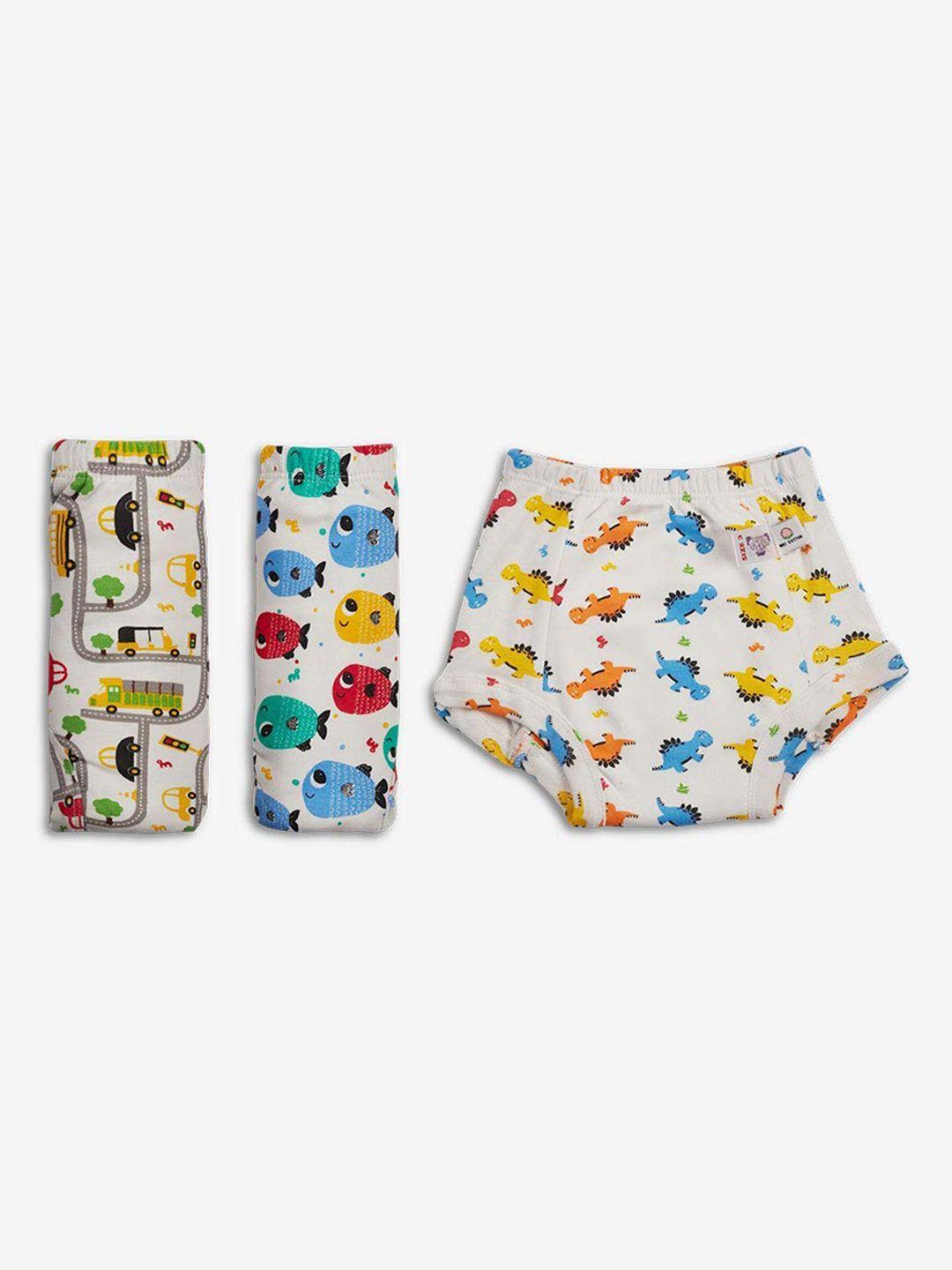 superbottoms kids pack of 3 printed padded cotton sustainable briefs