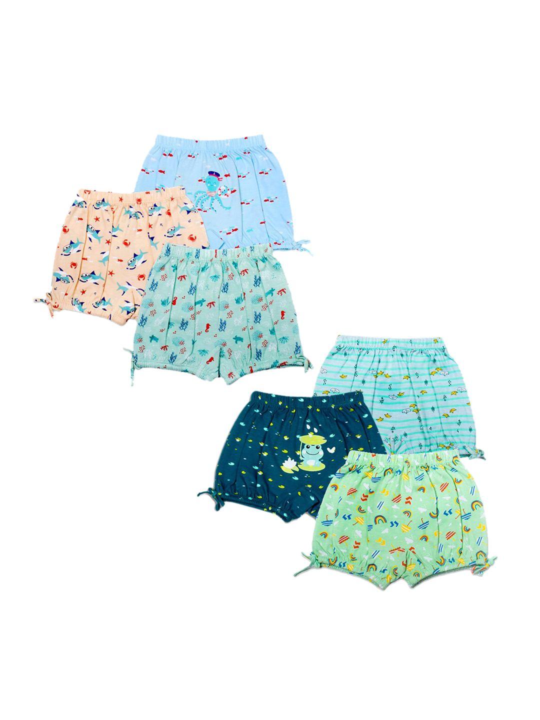 superbottoms kids pack of 6 printed sustainable basic briefs
