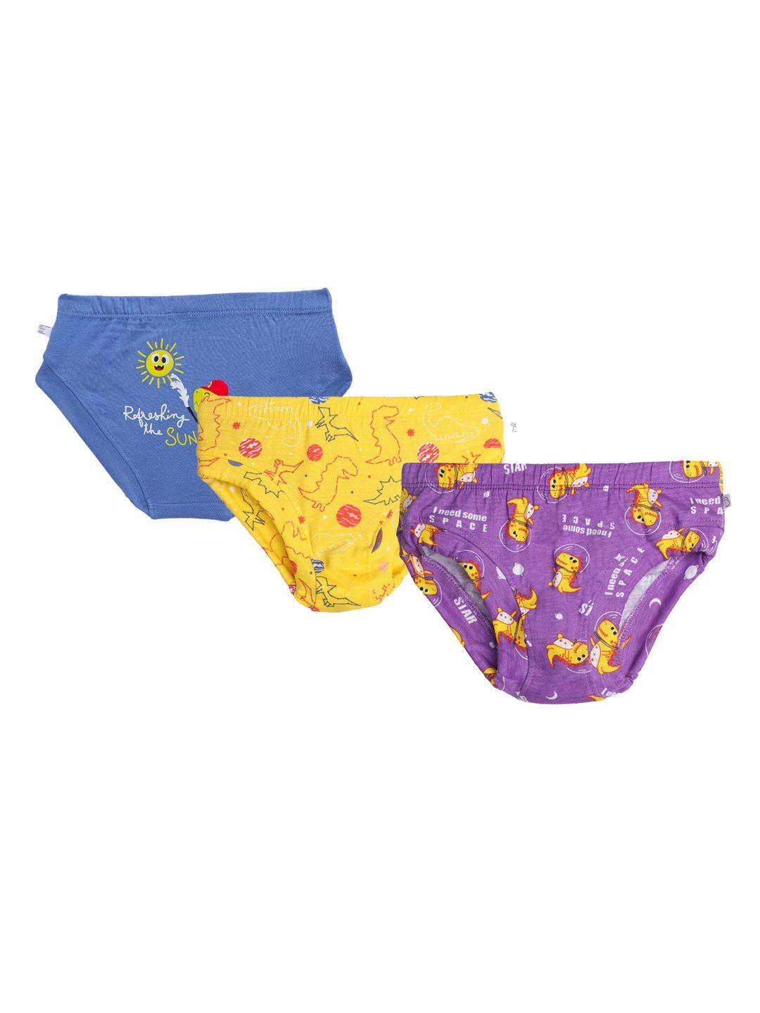 superbottoms unisex kids pack of 3 assorted modal sustainable briefs