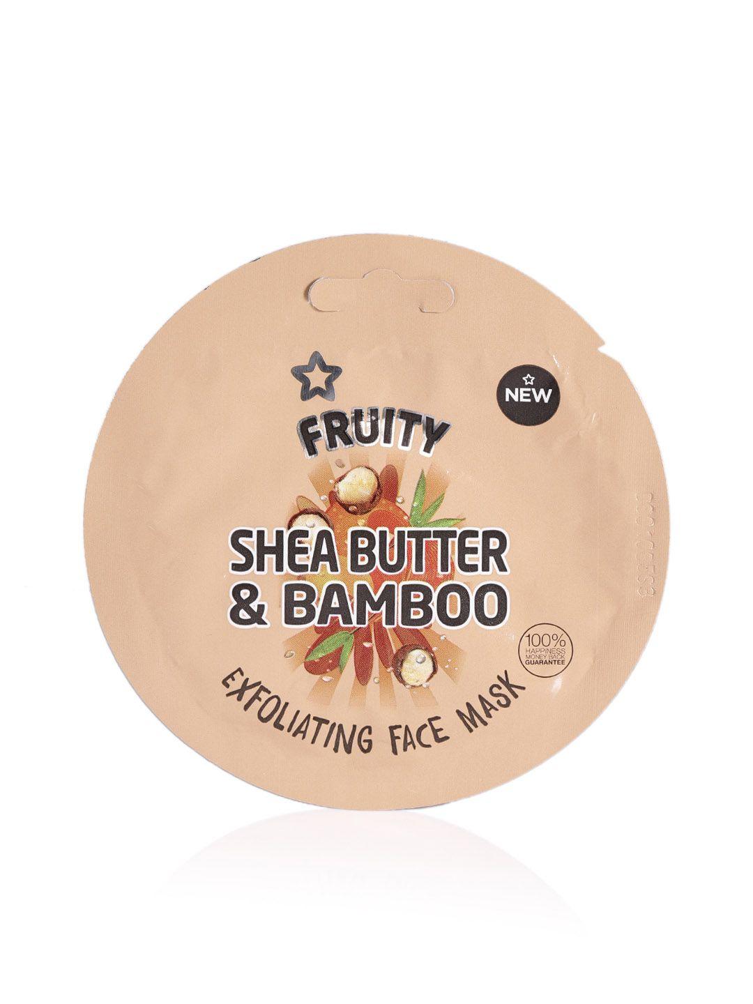 superdrug unisex shea butter & bamboo exfoliating face mask 10 ml