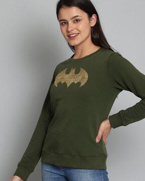 superhero printed  sweatshirt