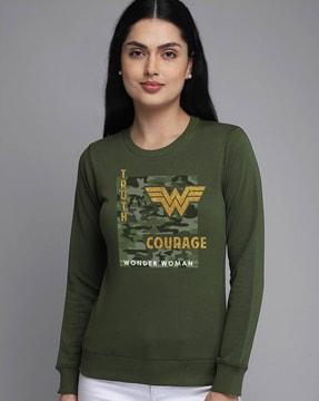 superhero printed full sleeves sweatshirt