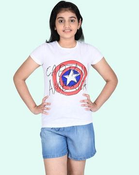 superhero round-neck t-shirt