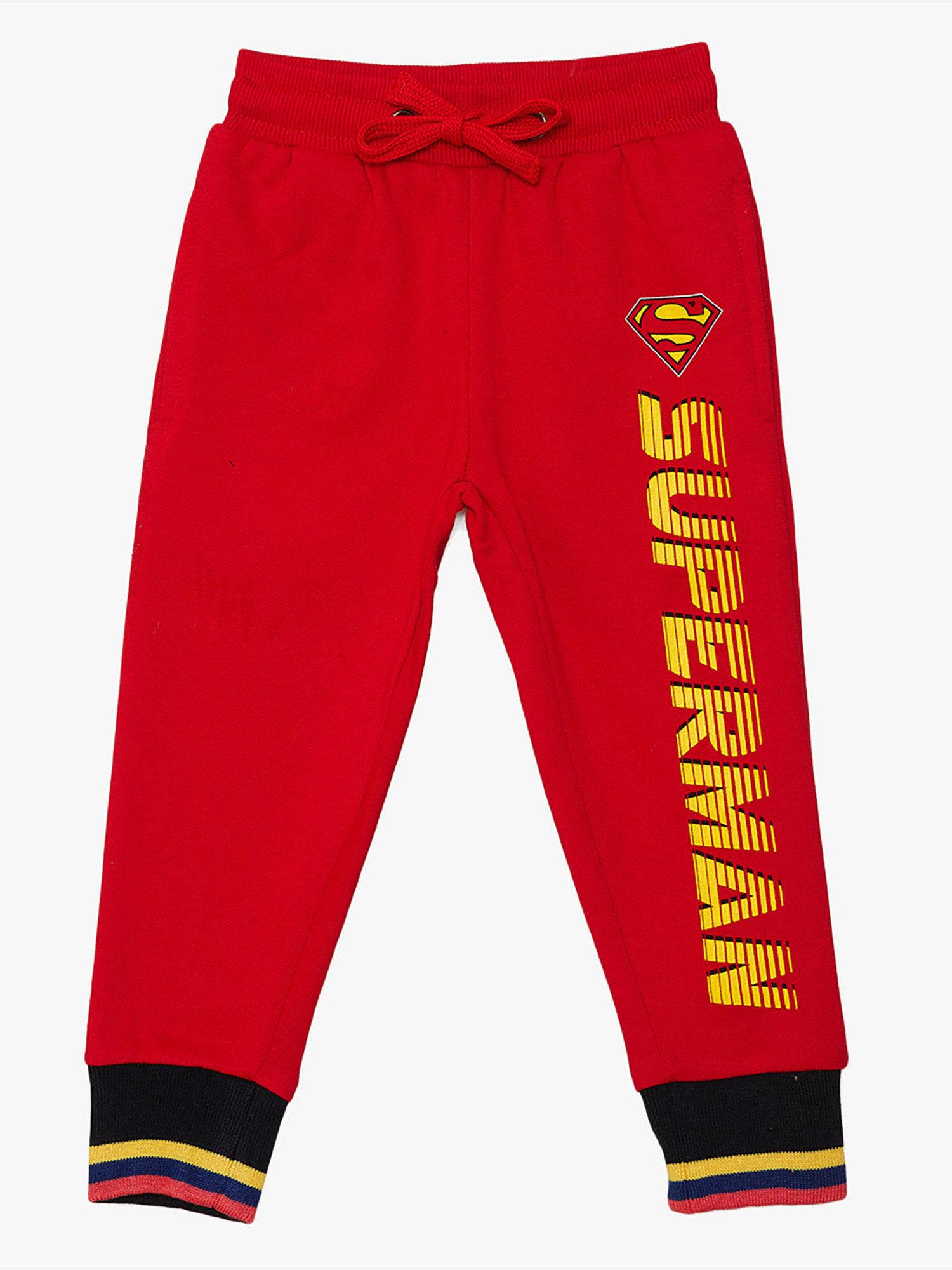 superman featured red joggers