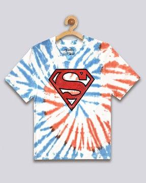 superman print crew-neck t-shirt