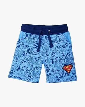 superman print shorts