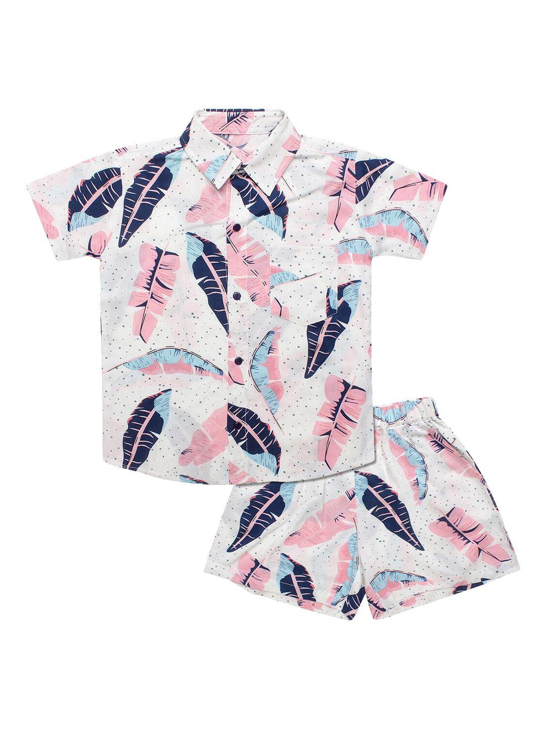 superminis boys printed shirt with shorts
