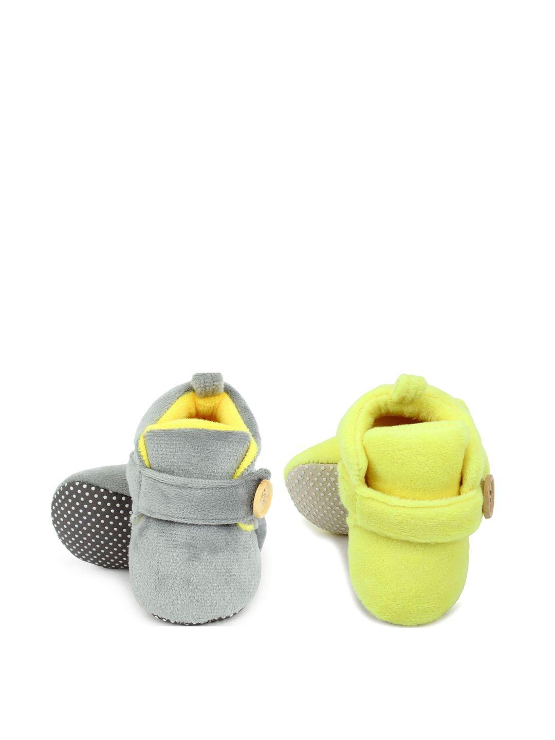 superminis infant kids grey solid booties