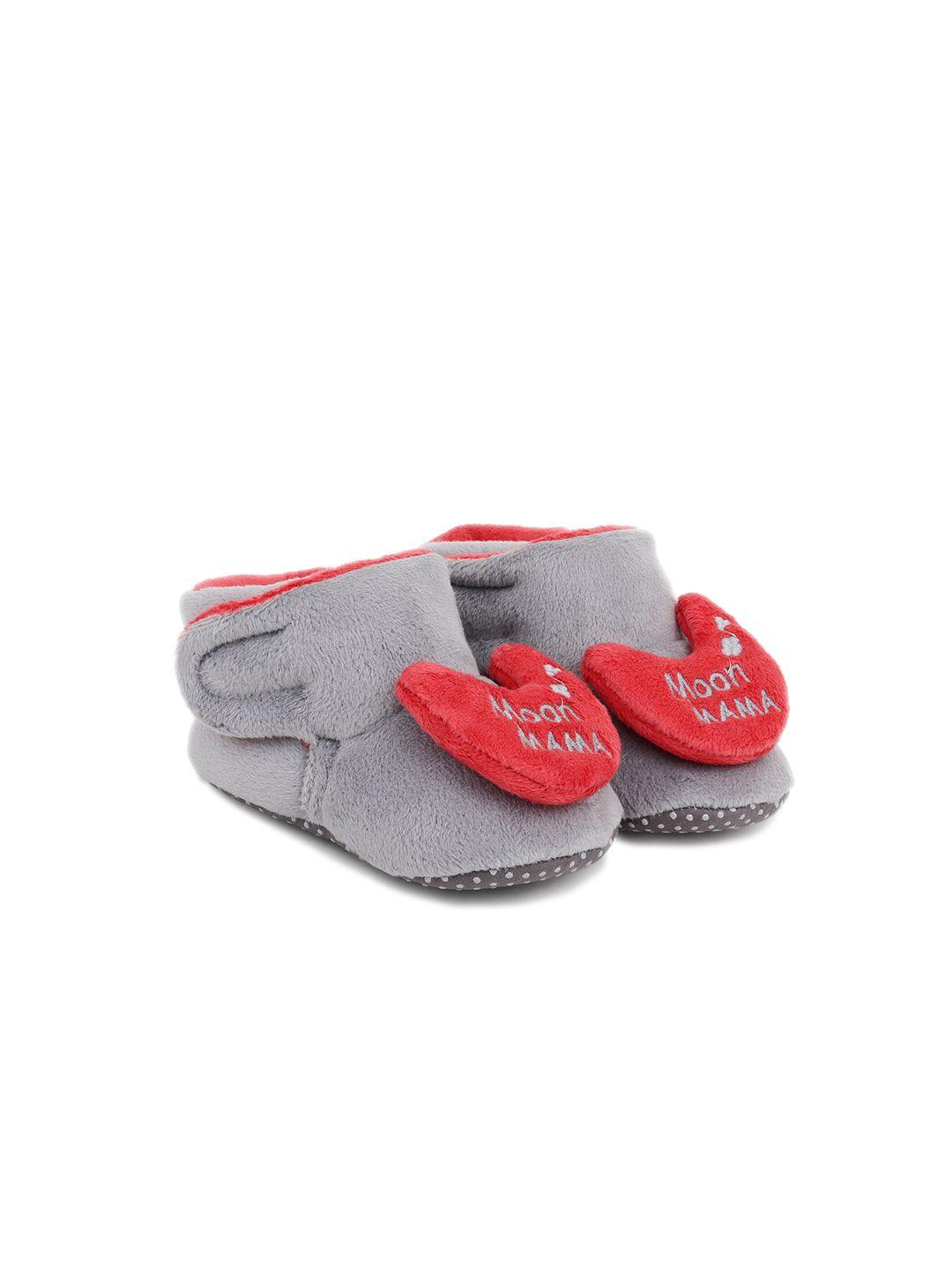 superminis infants moon mama embroidered cotton booties
