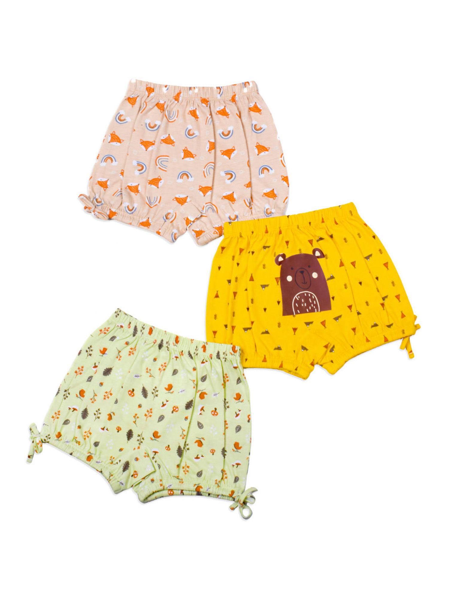 supersoft ultra-breathable unisex bloomer woody goody (pack of 3)
