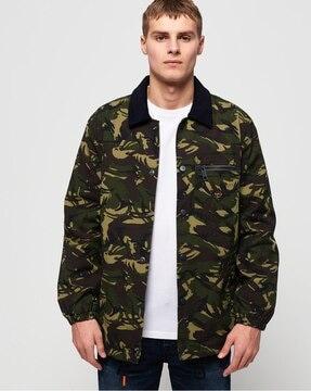 supersonic canvas coach camo print jacket