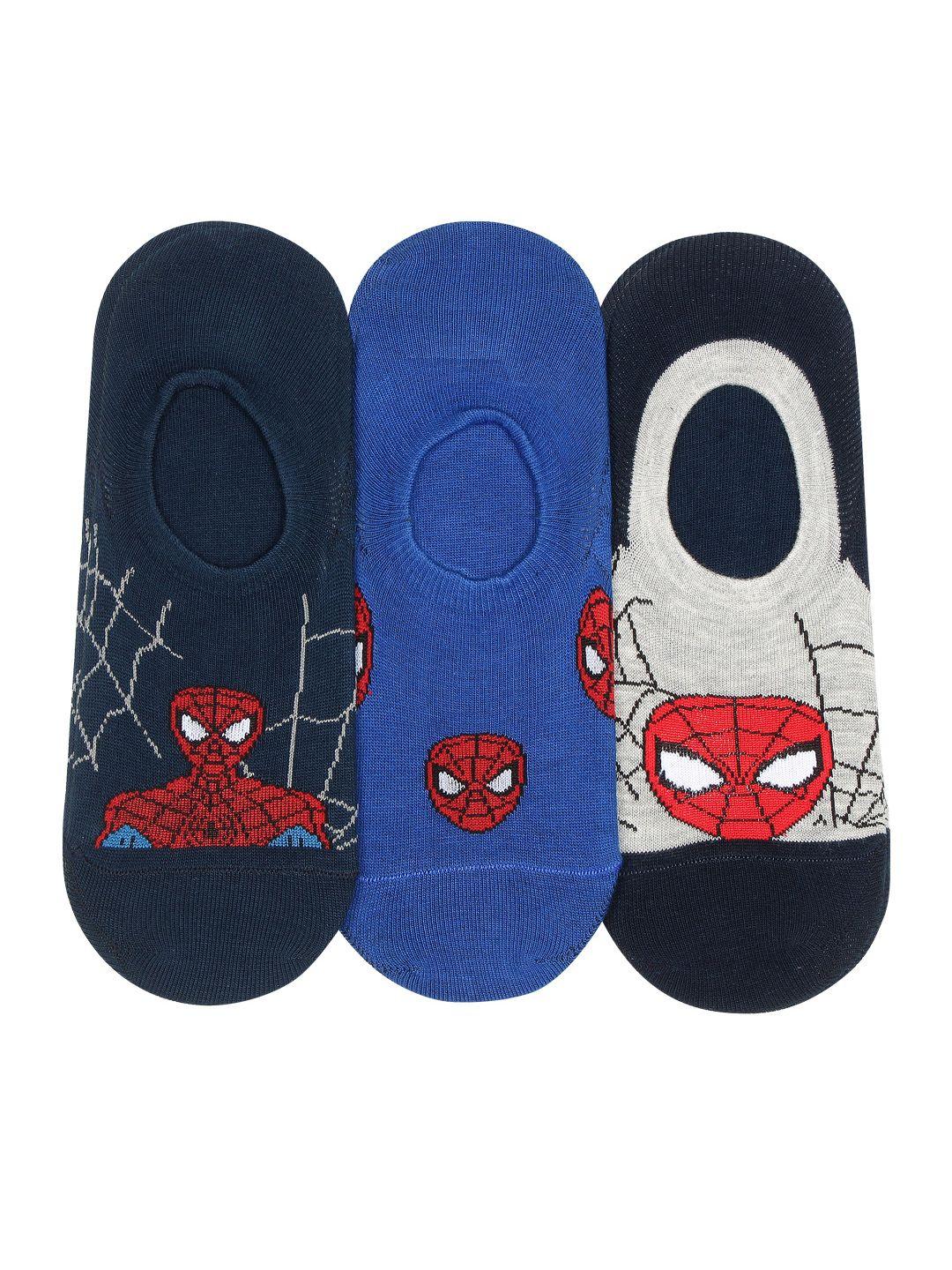 supersox boys pack of 3 assorted spider man shoe liners