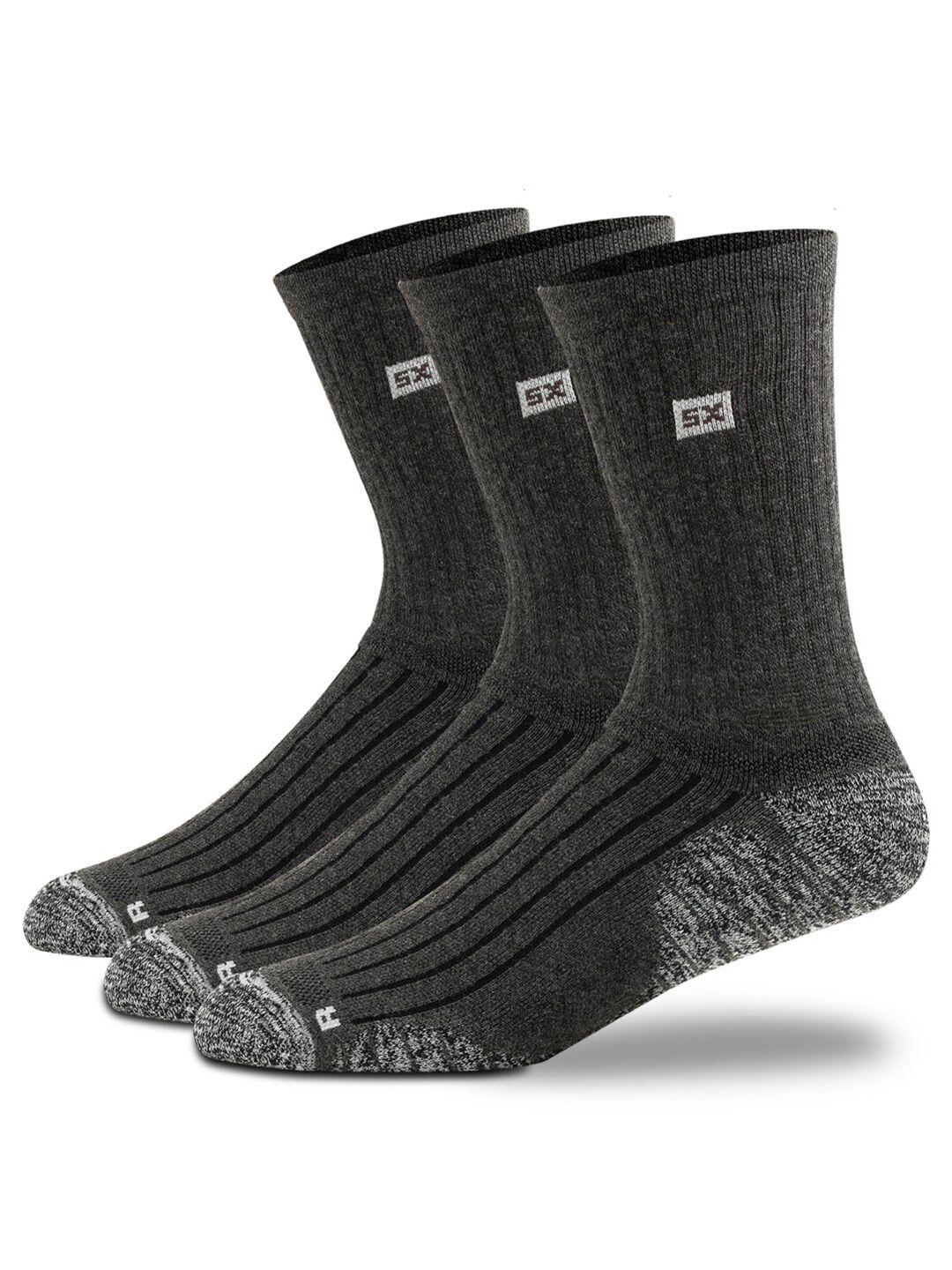 supersox men pack of 3 calf-length compression cushion socks