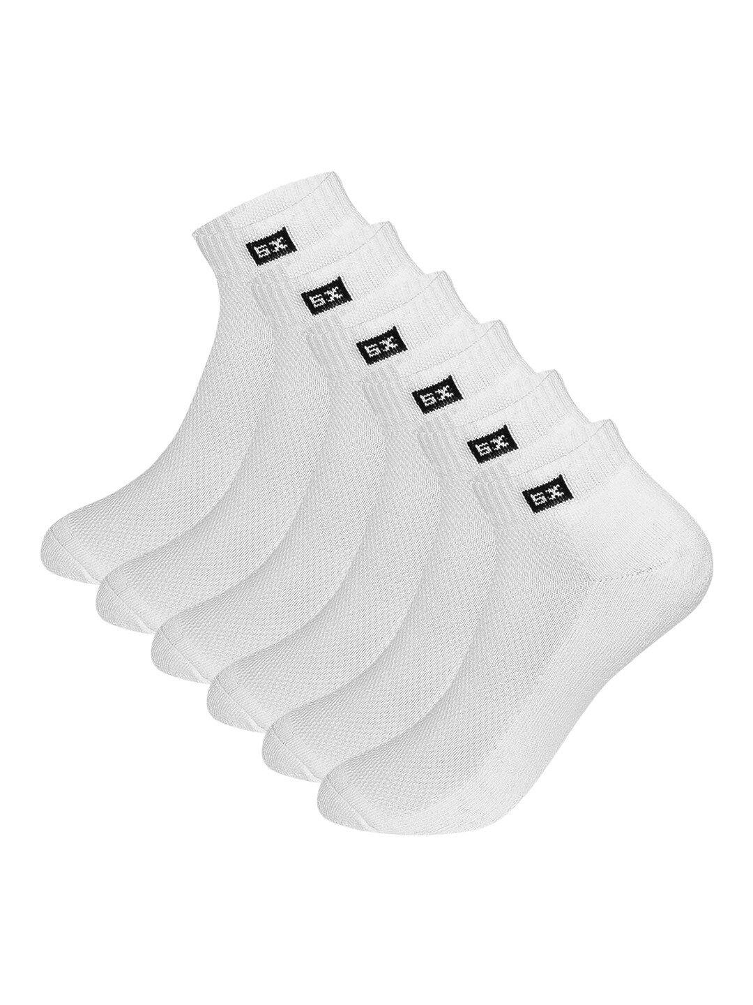 supersox men pack of 3 solid ankle-length cotton socks