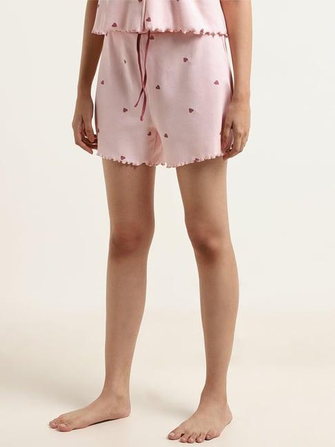 superstar by westside pink printed shorts