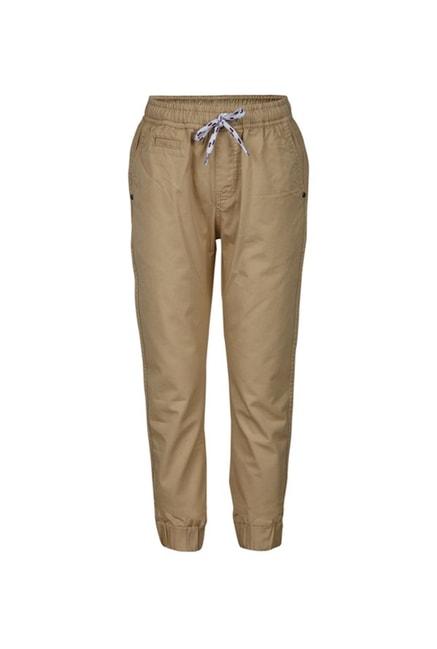 superyoung kids beige solid joggers