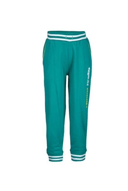 superyoung kids teal solid joggers