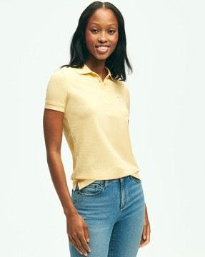 supima cotton stretch pique polo t-shirt