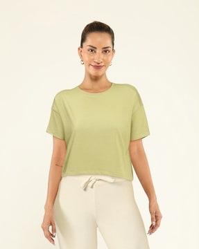 supima cotton the softest boxy crop t-shirt