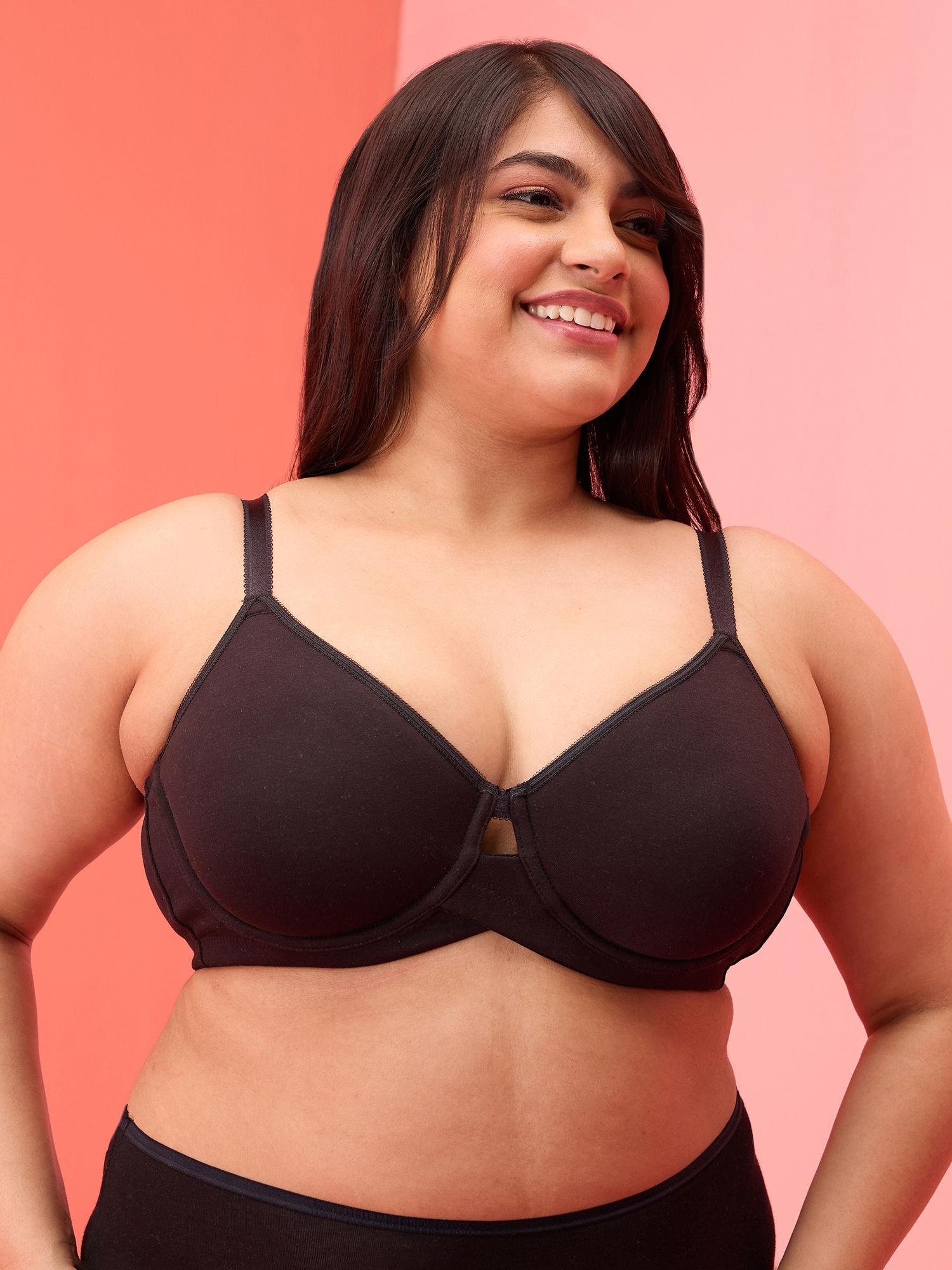 support t-shirt bra - black nyb263