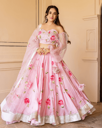 surati handpainted lehenga set