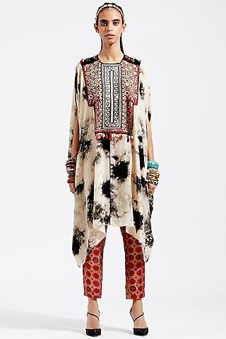 surmai & mogra printed tunic set