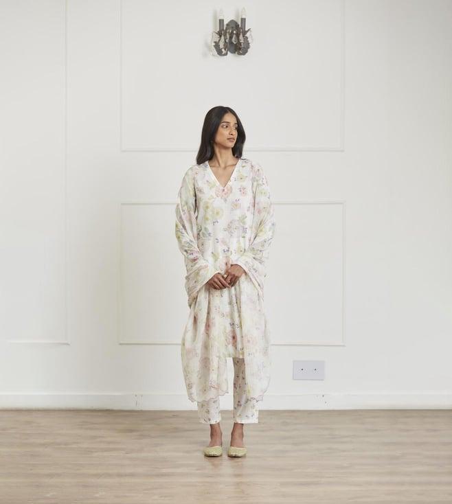 surmaye ivory be a poem bliss fine khadi kurta with pant