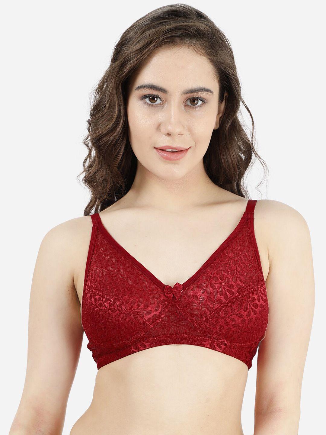 susie floral cotton non padded bra