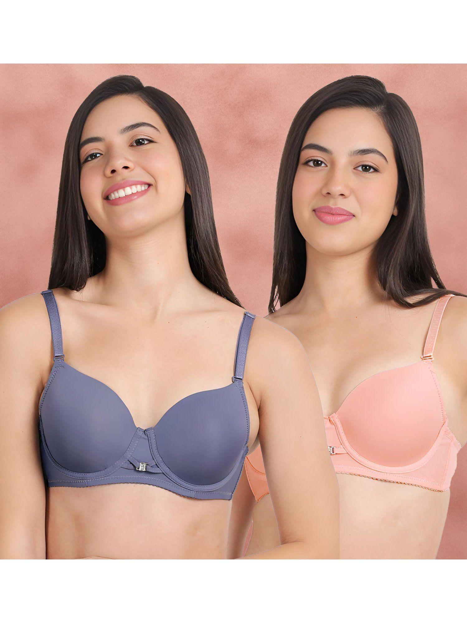 susie by shyaway padded wired t-shirt bra (pack of 2)